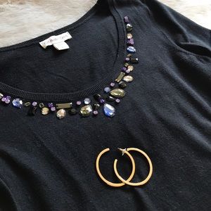 Coldwater Creek Jewel Toned Sweater 💎